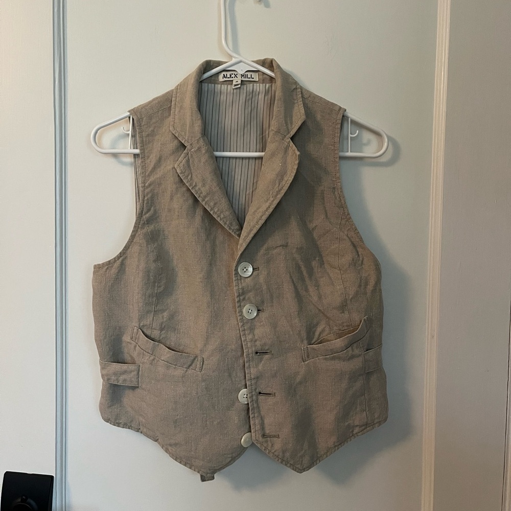 Alex Mill Mathilde Linen Vest - like new!